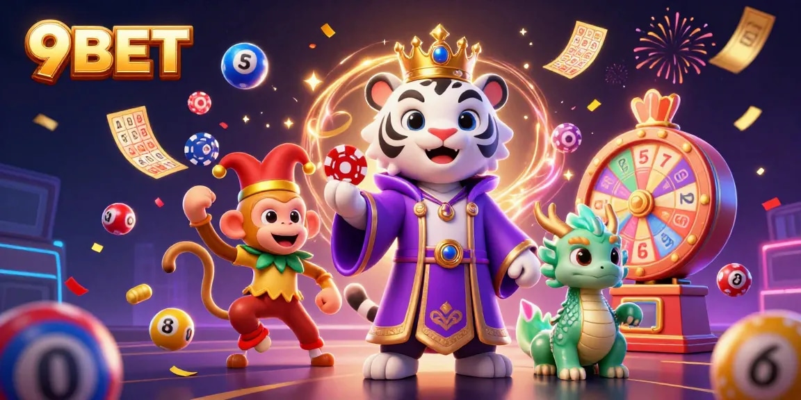 Experience winning thrills at 9BET with lively characters and dynamic gambling elements.