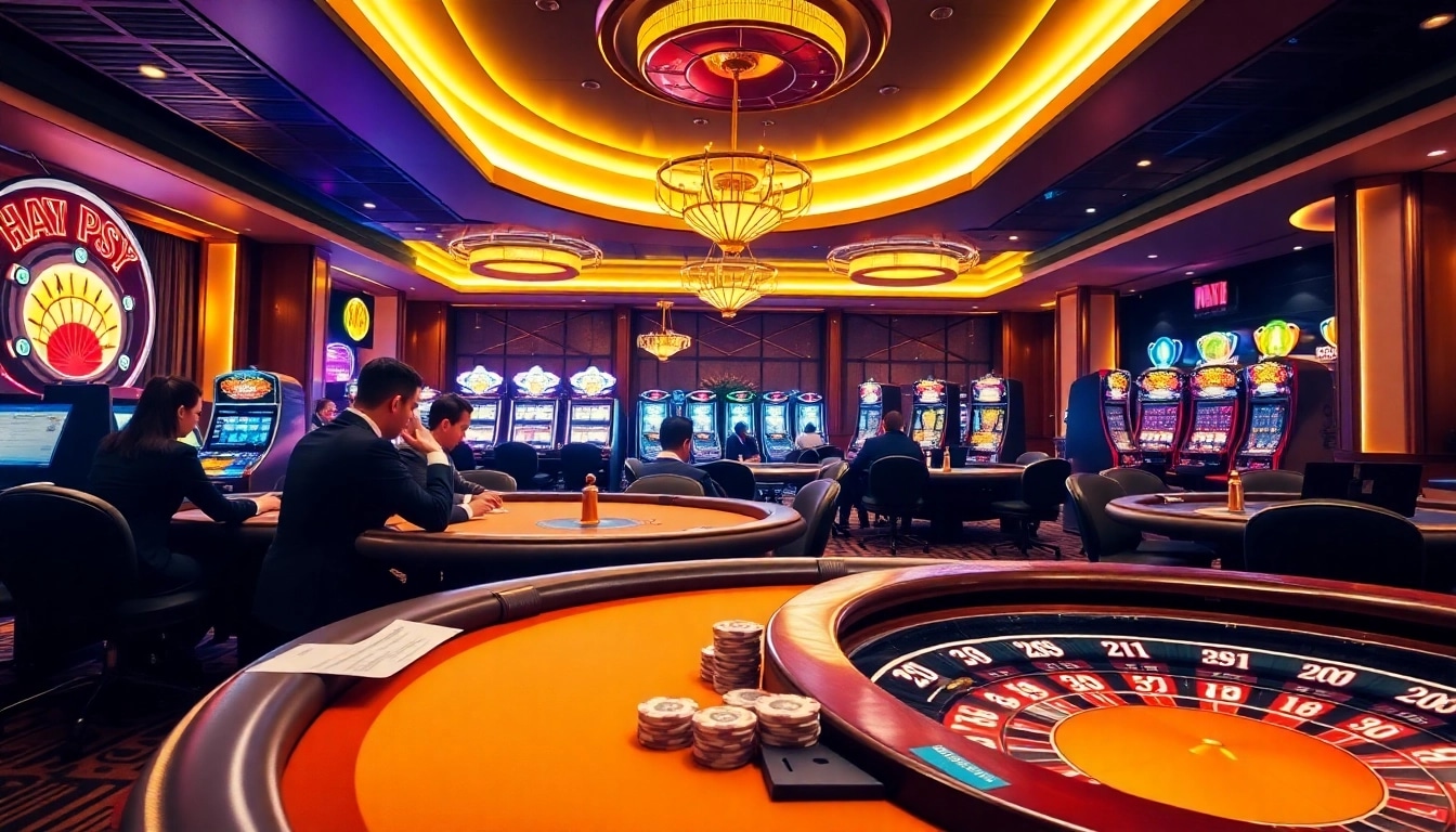 Experience excitement at HAY 88 with thrilling casino games and vibrant gaming atmosphere.
