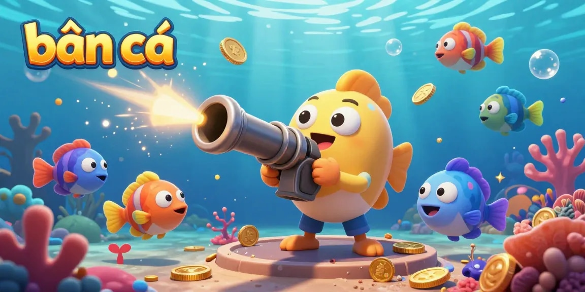 Catch exciting wins with bắn cá, a vibrant underwater scene filled with colorful fish and dynamic gaming action.