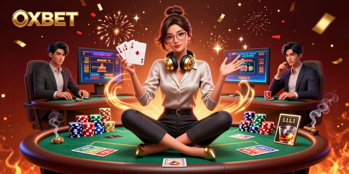Experience the excitement of OXBET with vibrant casino gameplay and engaging characters.