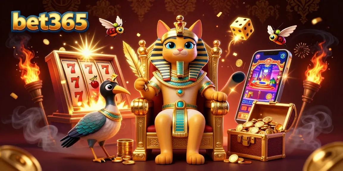 Experience thrilling bets with bet365 in a vibrant, high-stakes casino scene.