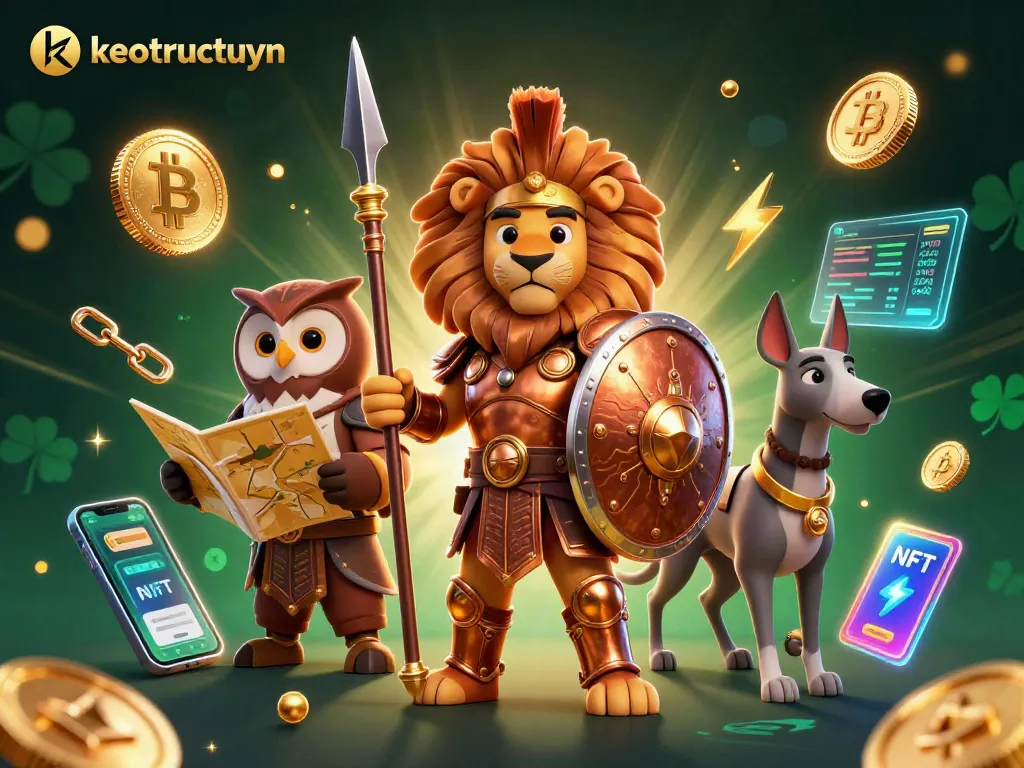 Play keotructuyen with a dynamic scene of characters showcasing vibrant casino elements in action.
