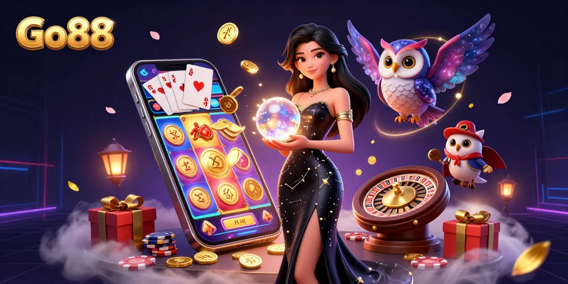 Engage in thrilling gameplay at Go88 with vibrant slot games and a mystical atmosphere.