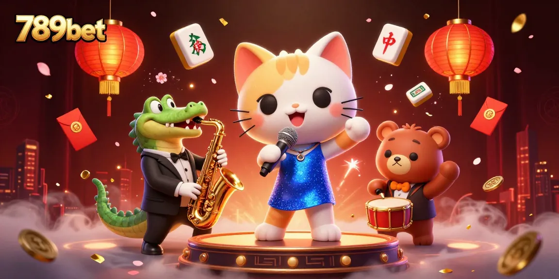 Engage with 789bet's vibrant casino experience featuring dynamic characters and festive gaming elements.