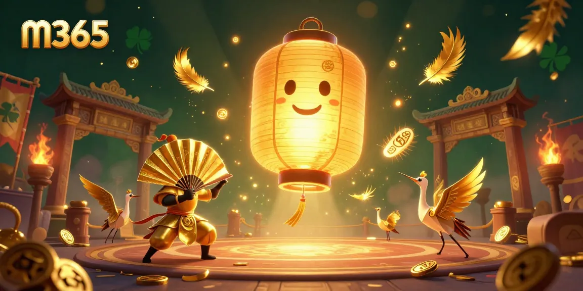 Experience thrilling gameplay with m365, featuring stunning golden lantern spirit and vibrant casino elements.