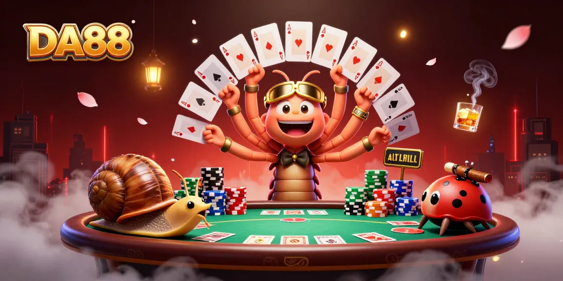 Experience thrilling gameplay with DA88 at a vibrant casino table featuring exciting card dynamics.