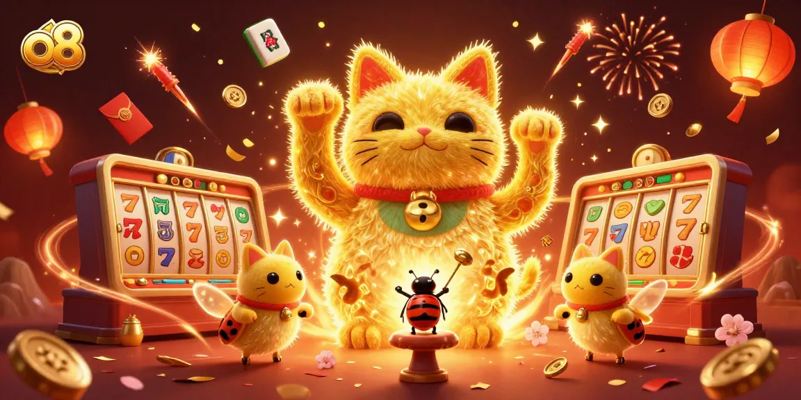 Join the excitement with o8, where golden fireflies celebrate casino games in dazzling 3D!