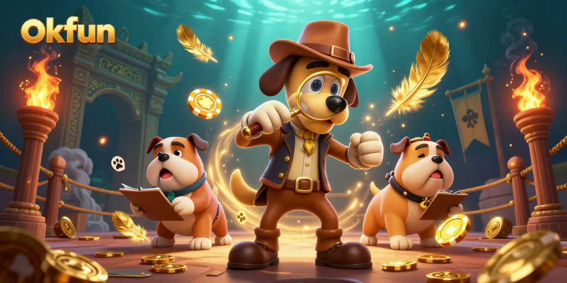 Join the excitement at okfun as players uncover poker chip clues while treasure hunting in a rich casino-themed scene.