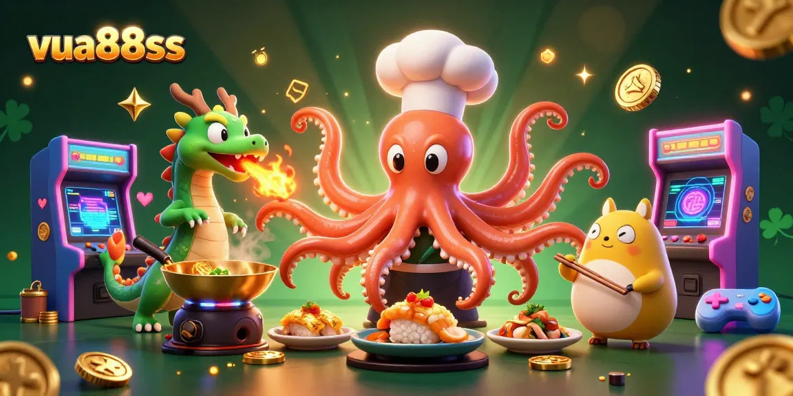 Win big at vua88sss with vibrant characters enjoying casino games amidst sparkling visuals.