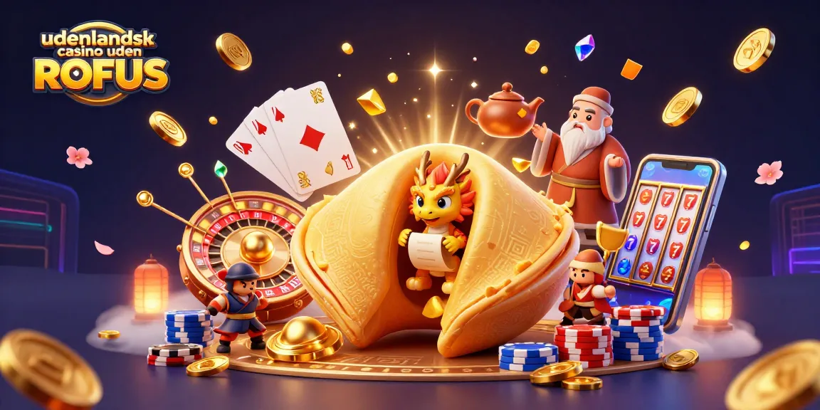 Embark on thrilling adventures with udenlandsk casino uden ROFUS, featuring golden fortune cookie and lively characters from the casino realm.
