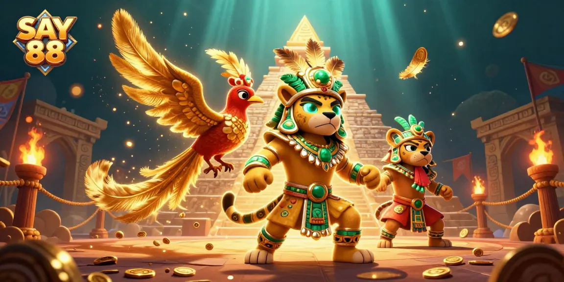 SAY 88 players enjoy an immersive casino experience with battles and treasures amidst vibrant graphics.