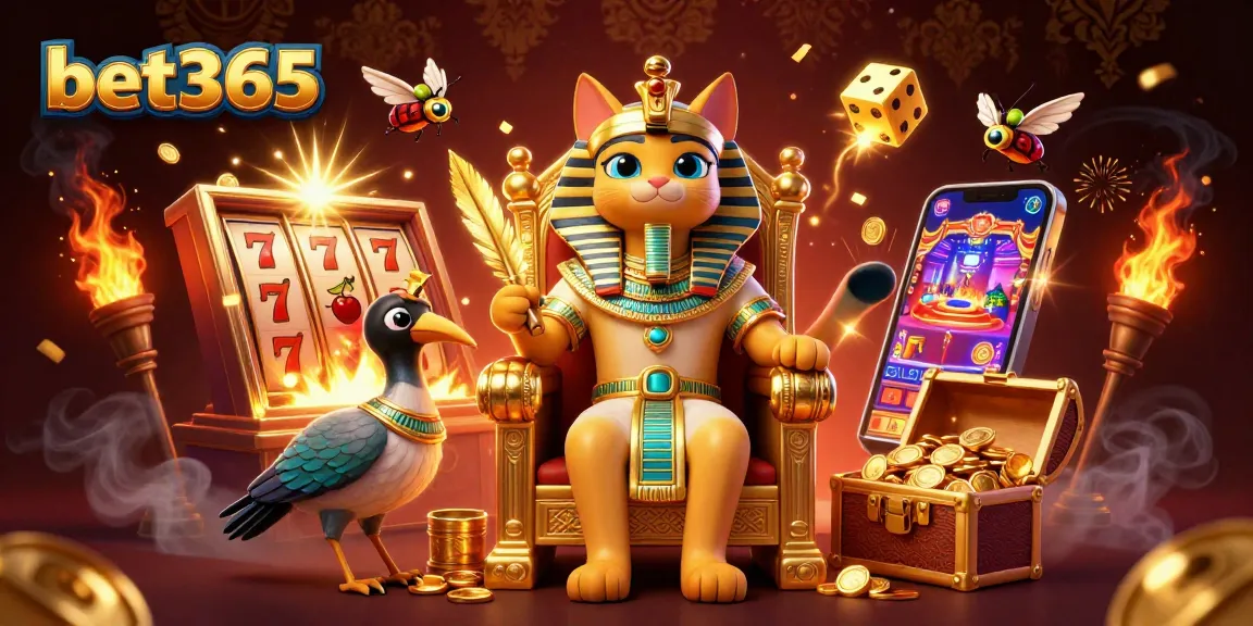 Experience thrilling bets with bet365 in a vibrant, high-stakes casino scene.