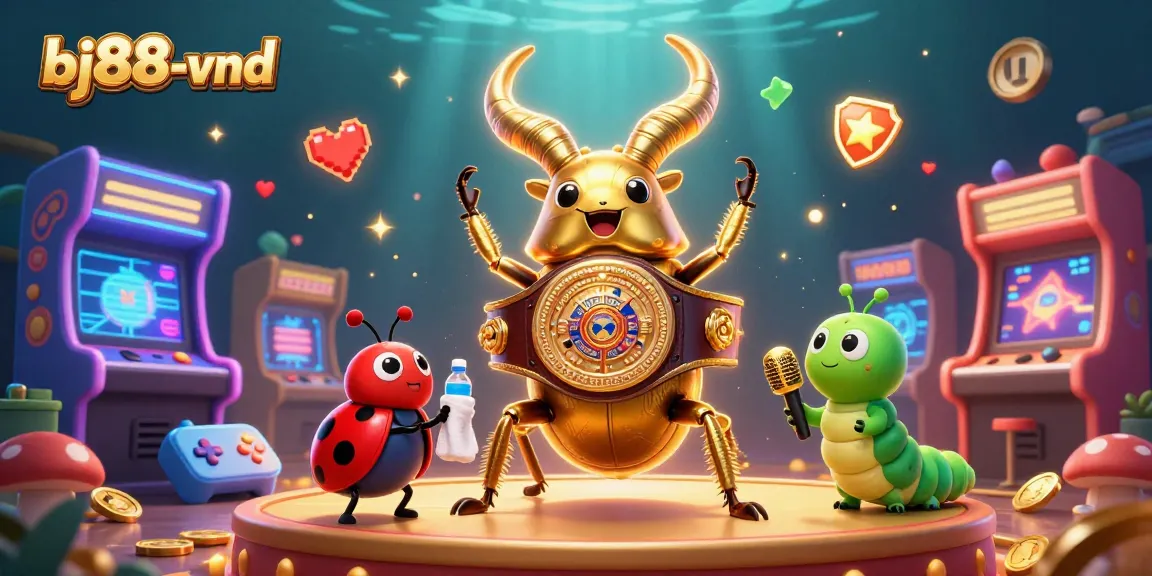 Engage with thrilling action at bj88-vnd, where a golden stag beetle champions the gaming scene!