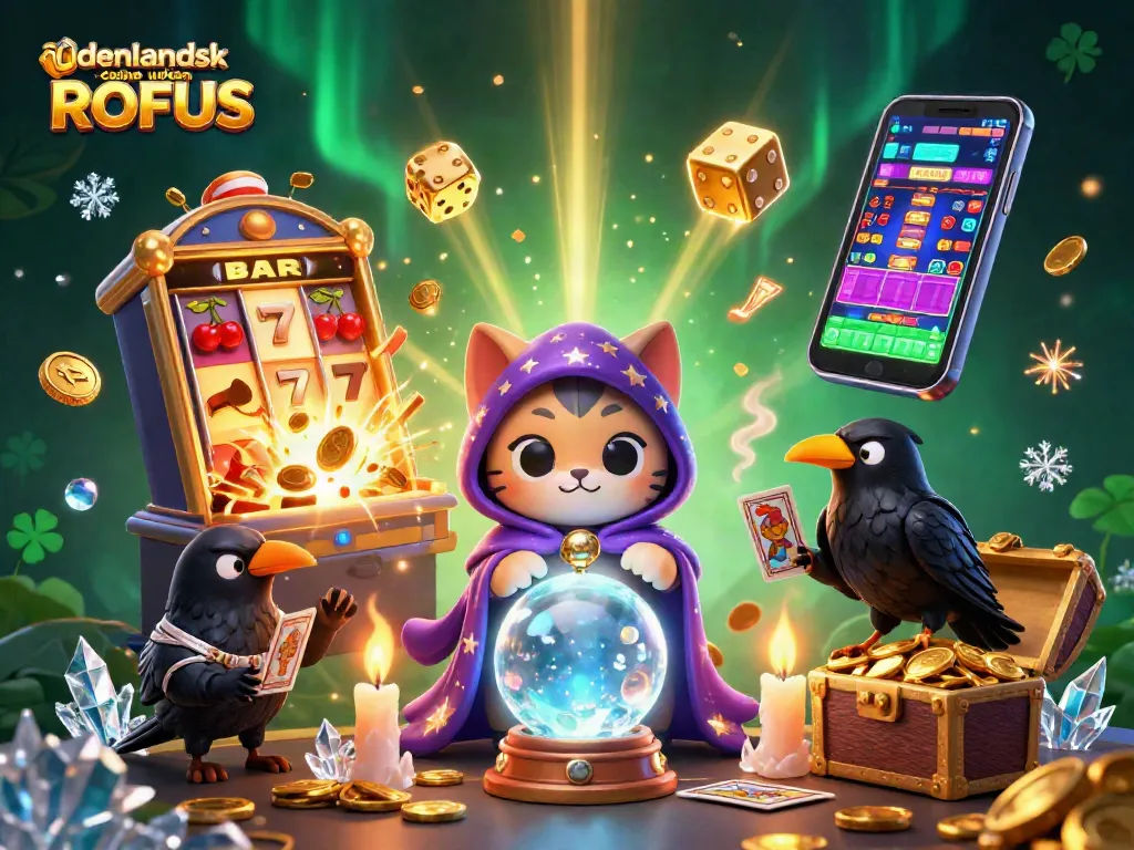 Experience the excitement of udenlandsk casino uden ROFUS with a dynamic scene of fortune tellers and game elements.