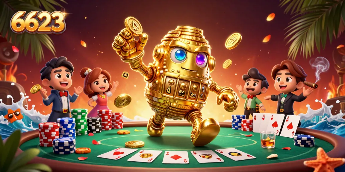 Enter the thrilling world of 6623 as the golden golem embodies the essence of winning at the casino.