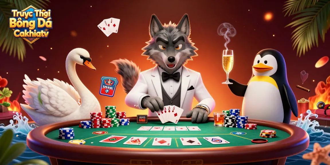 Experience the thrill of Trực Tiếp Bóng Đá Cakhiatv with exciting casino elements and vibrant characters.