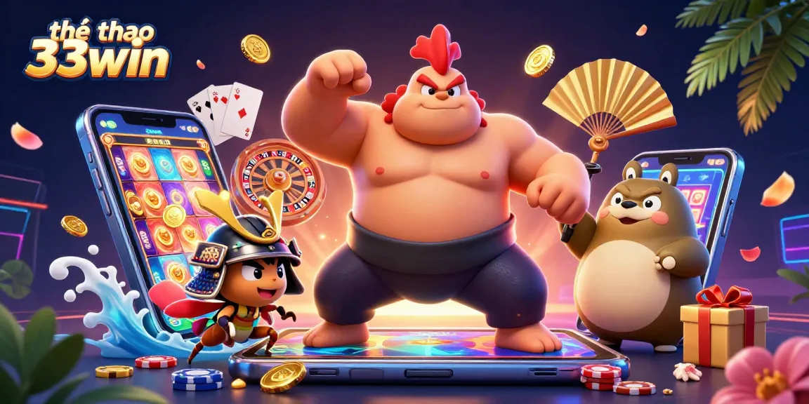 Experience thể thao 33win action with vibrant betting elements in a captivating scene.