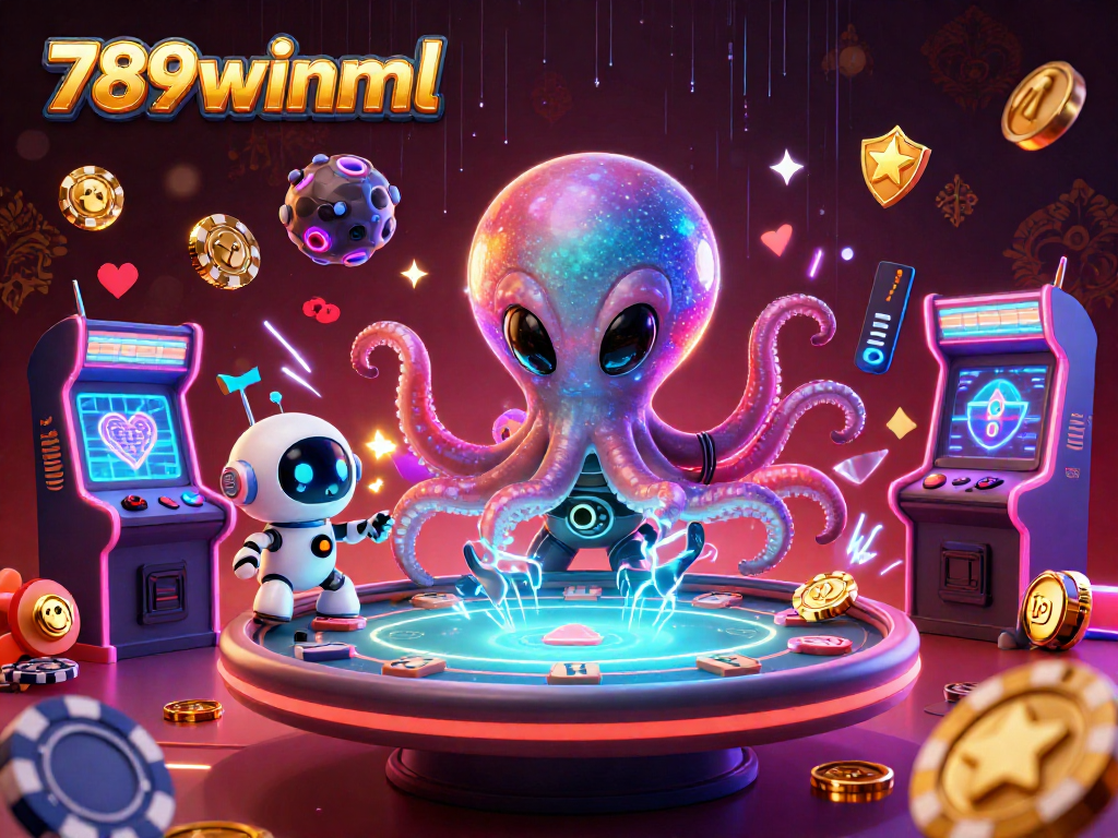 Experience thrilling gaming adventures with 789winml at a colorful alien casino battle.