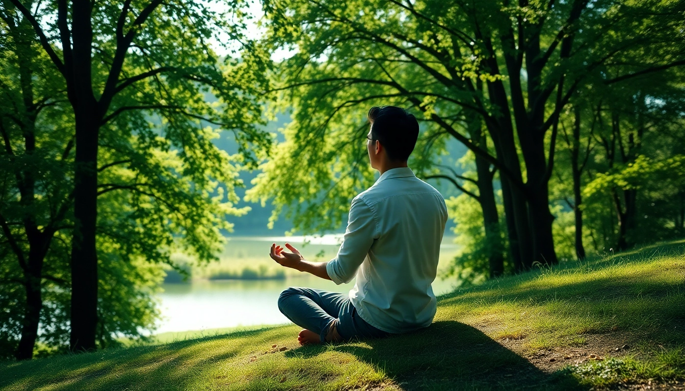 Practicing mindfulness in nature with tips for mental health tips to improve well-being.
