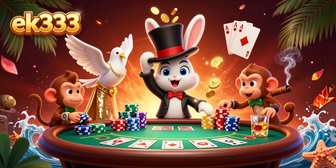Spin the reels of fortune with ek333 at a vibrant casino scene filled with excitement.