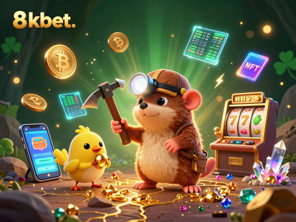 Experience thrilling gaming action with 8xbet. as a treasure hunter mole and canary find riches among crypto coins.